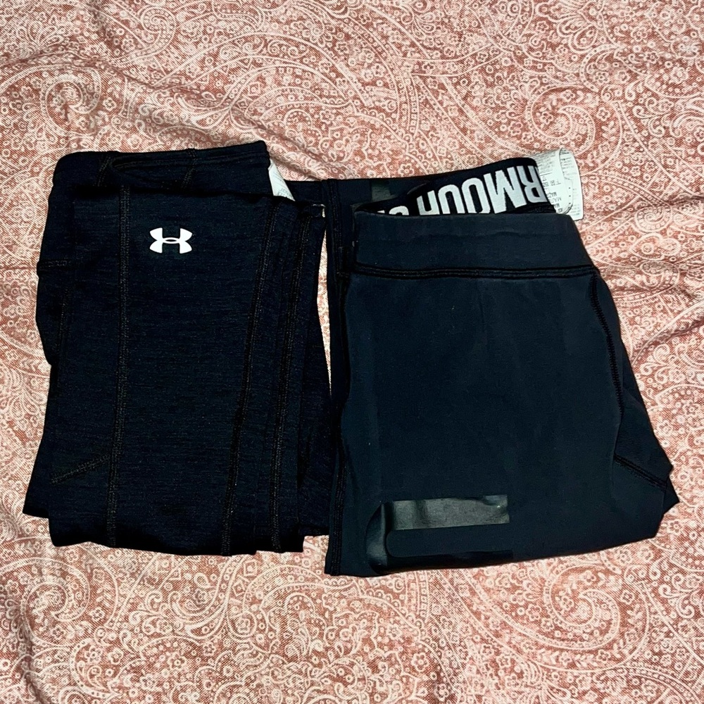 Under armour leggings together